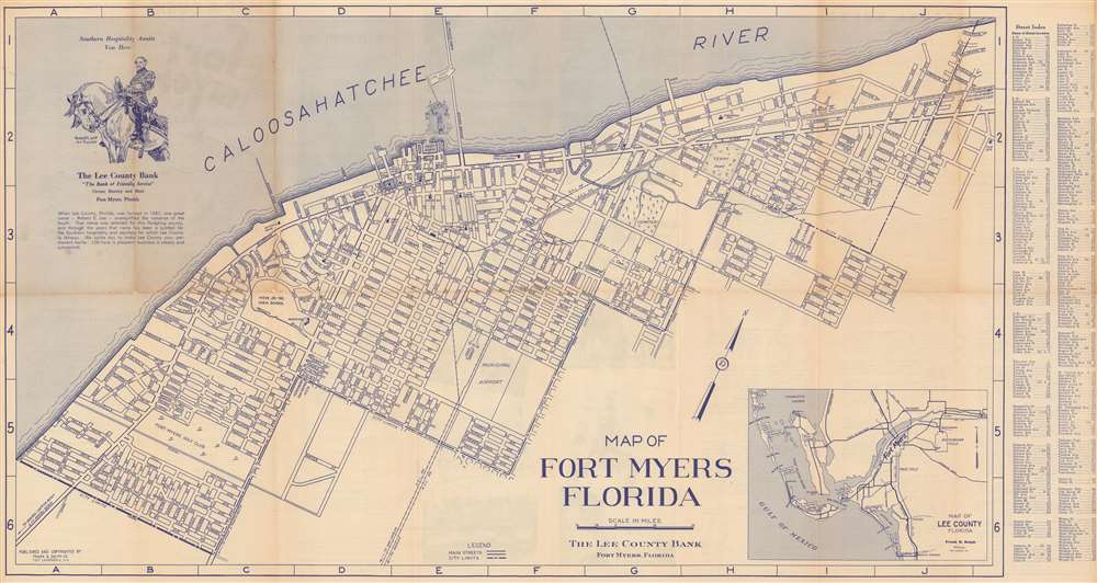 Map of Fort Myers Florida. - Main View