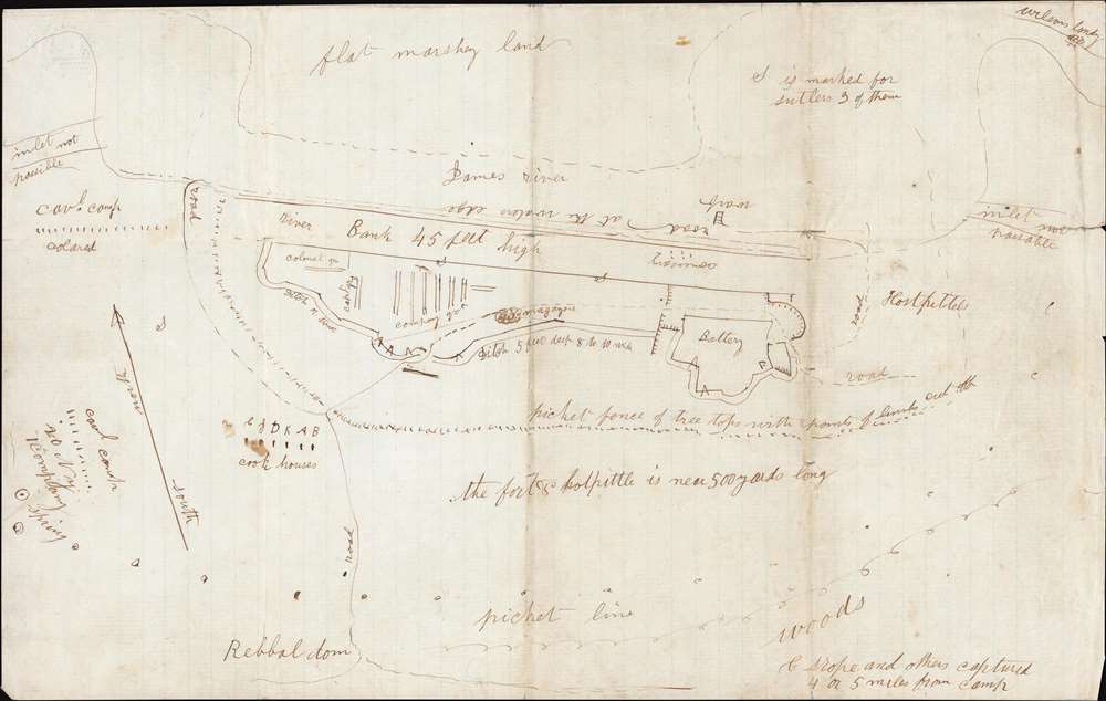 [Plan of Fort Powhatan.] - Alternate View 1