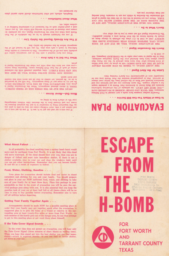 Escape the H-Bomb for Fort Worth and Tarrant County Texas. - Alternate View 1