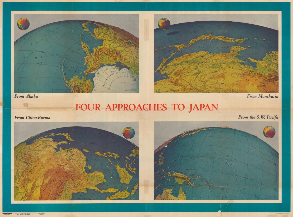 Four Approaches to Japan. Volume III No. 3B / NEWSMAP. For the Armed Forces. 243rd Week of the War - 125th Week of U.S. Participation. Volume III No. 3F. - Main View