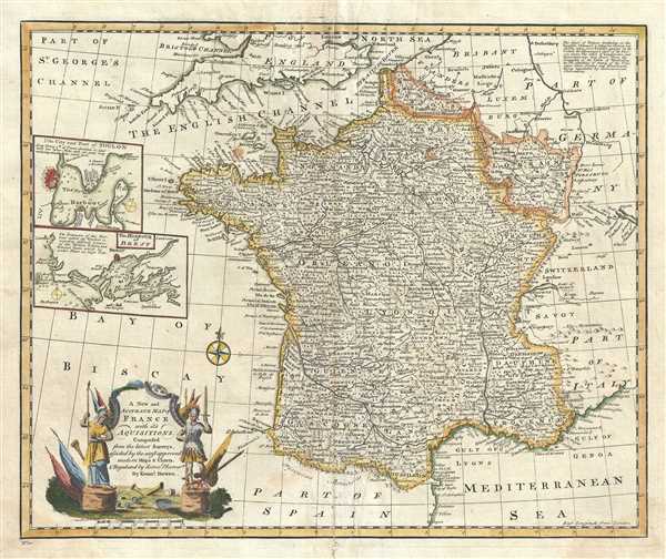 A New and Accurate map of France with its Acquisitions. - Main View
