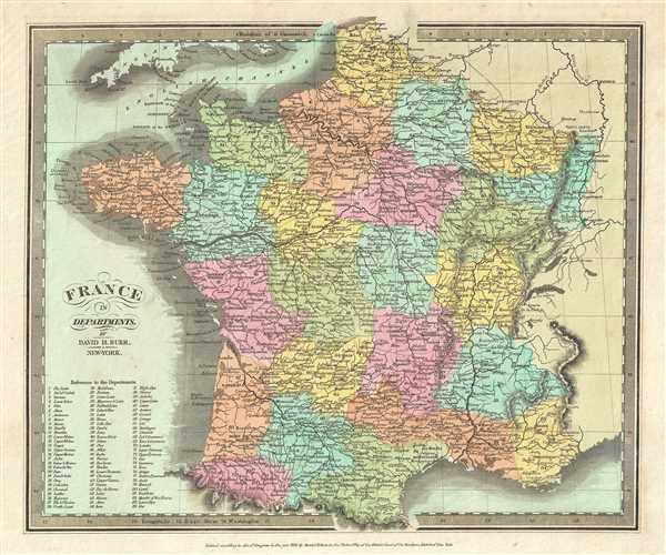 France in Departments. - Main View