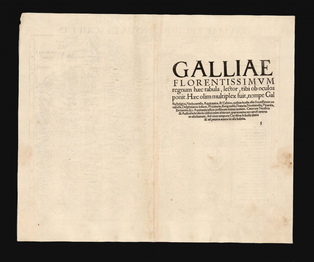 Galliae Regionis Nova Descriptio. - Alternate View 1