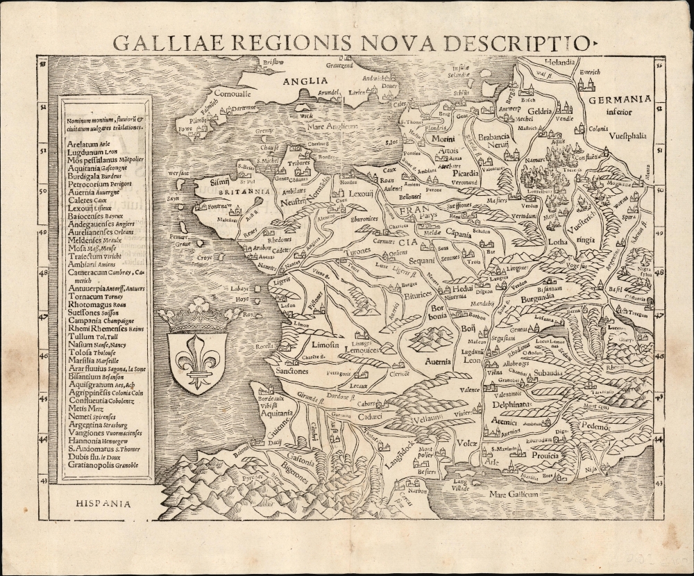 Galliae Regionis Nova Descriptio. - Main View