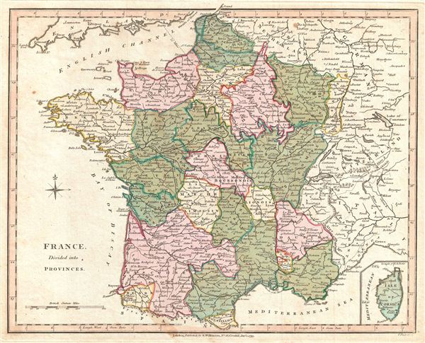 France, Divided into Provinces. - Main View