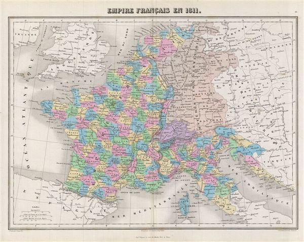 Empire Francais en 1811. - Main View