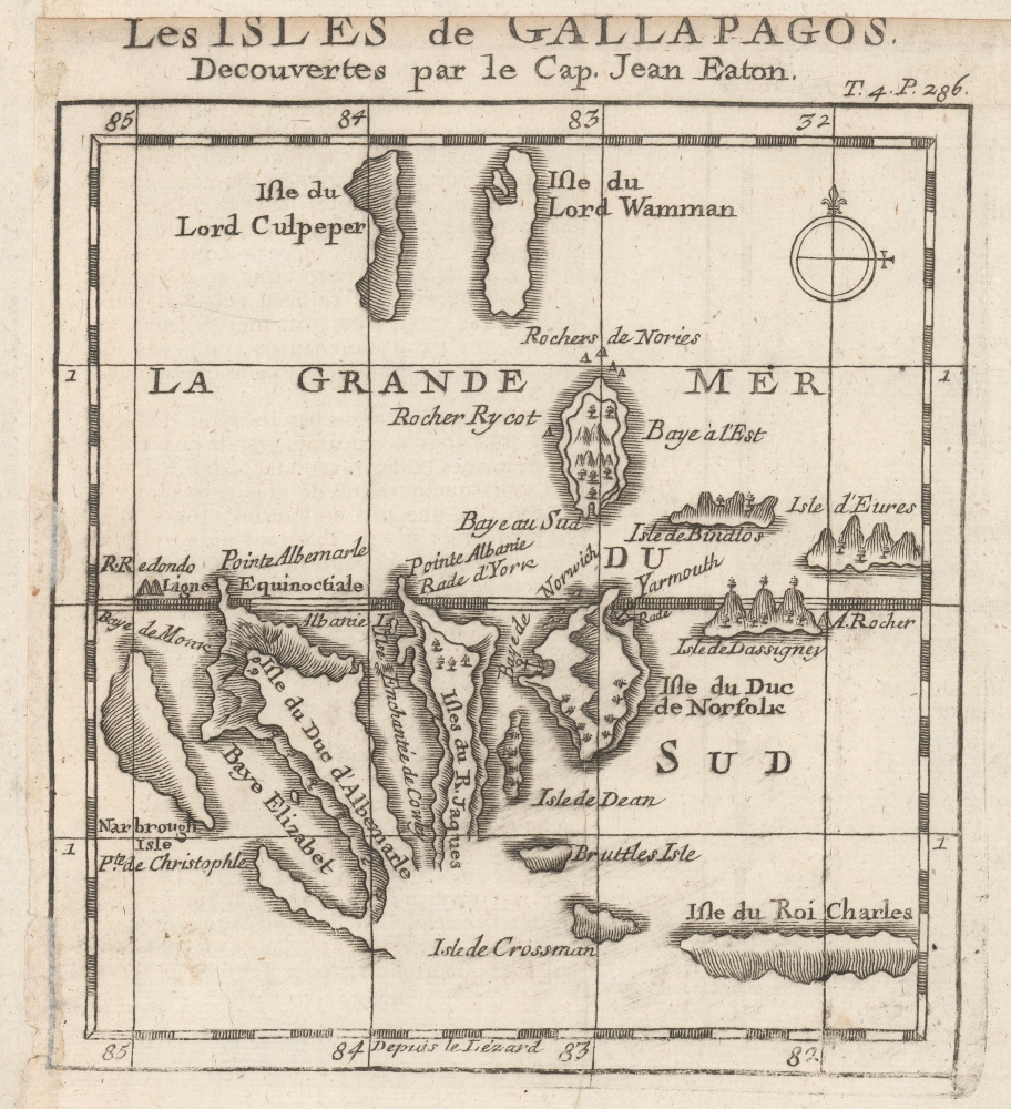 Les Isles de Gallapagos, Decouvertes par le Cap. Jean Eaton. - Main View