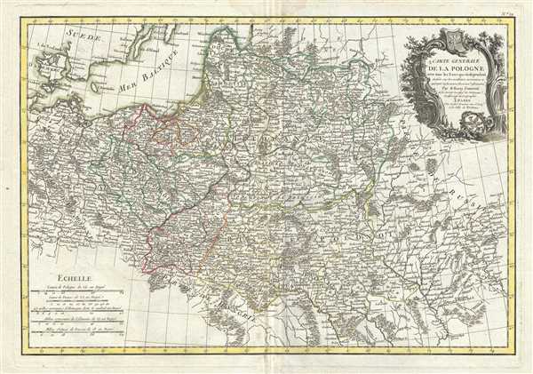 Carte Generale de la Pologne avec tous les Etats qui en dependent. - Main View