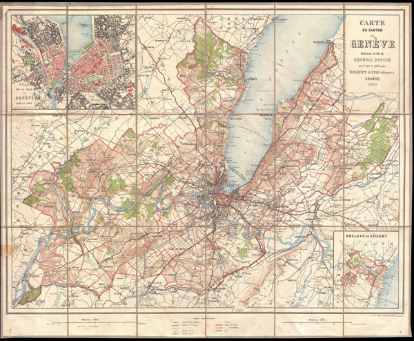 Carte du Canton de Geneve: Geographicus Rare Antique Maps