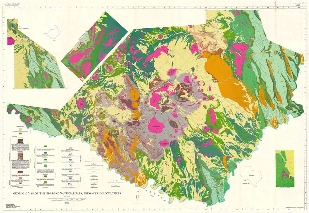 Geologic Map of Big Bend National Park, Brewster County, Texas. - Main View