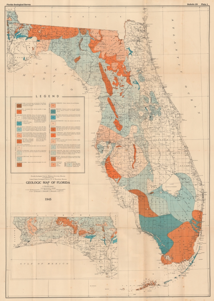 Geologic Map of Florida. - Main View
