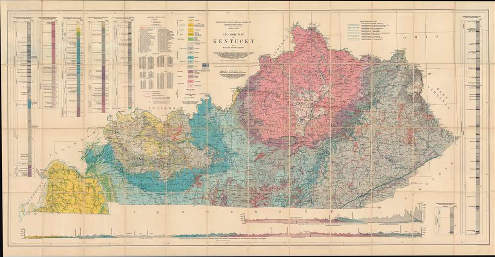 Geologic Map of Kentucky. - Main View