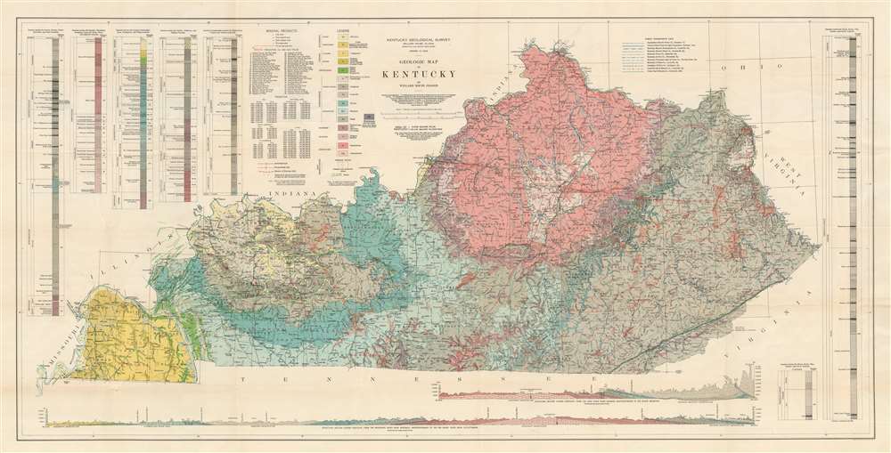 Geologic Map of Kentucky. - Main View