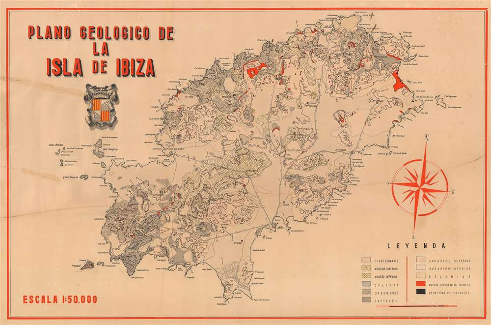 Plano Geologico de la Isla de Ibiza - Main View