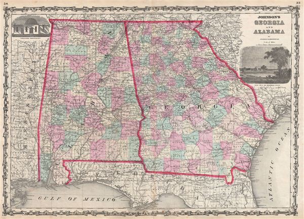 Johnson's Georgia and Alabama. - Main View