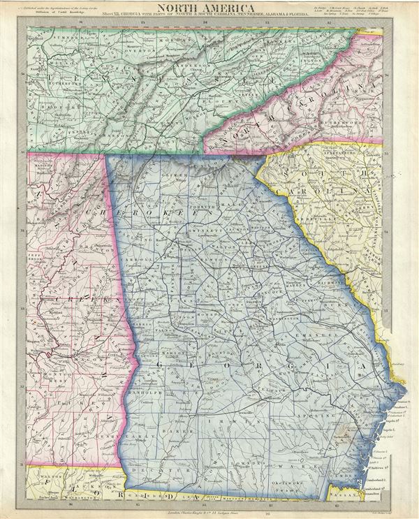 Map Of Tennessee Georgia And Florida