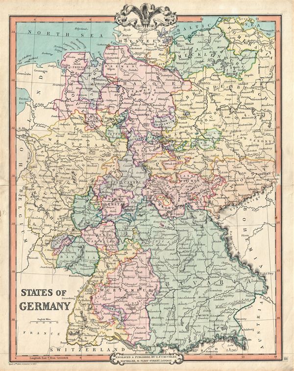 States Of Germany Geographicus Rare Antique Maps