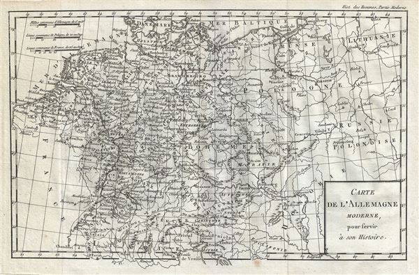 Carte de l'Allemagne Moderne. - Main View