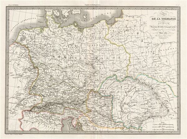 Carte de la Germanie Ancienne. - Main View