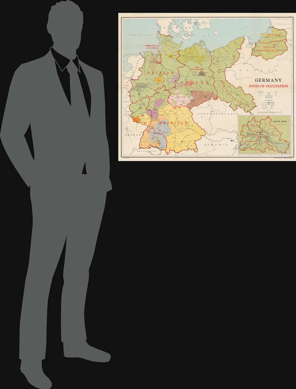 Germany Zones of Occupation. - Alternate View 1