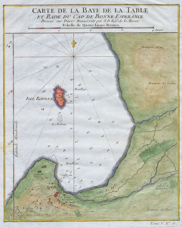 Carte de la Baye de la Table et Rade eu Cap de Bonne Experance. - Main View