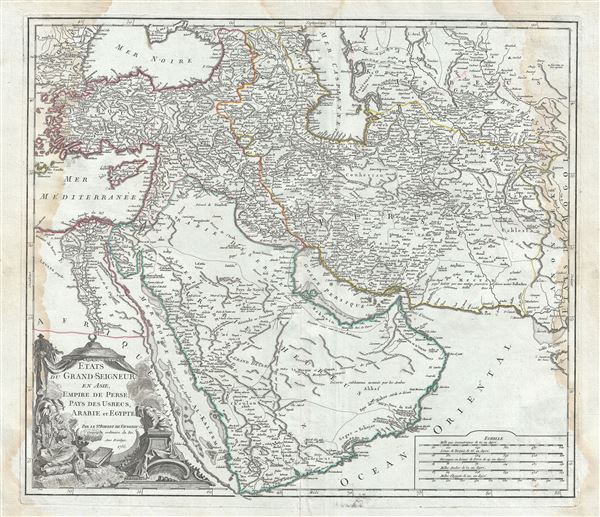 Etats du Grand-Seigneur en Asie, Empire de Perse, Pays des Usbecs, Arabie et Egypte. - Main View