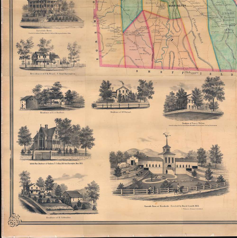 Map of the Town of Great Barrington, Berkshire County Massachusetts. - Alternate View 4