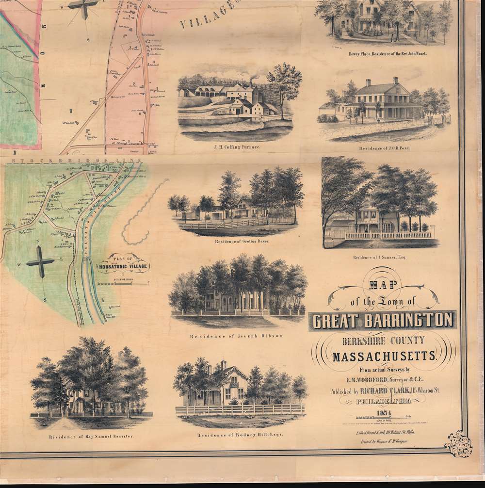 Map of the Town of Great Barrington, Berkshire County Massachusetts. - Alternate View 5