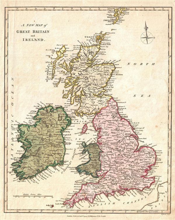 A New Map of Great Britain and Ireland. - Main View