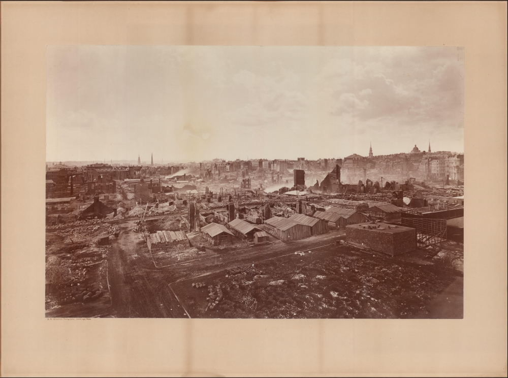 [Great Fire of Boston Burnt District.] - Alternate View 1
