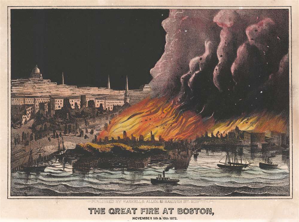 The Great Fire at Boston, November 9th and 10th, 1872. - Main View