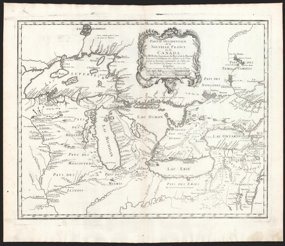 Partie Occidentale de la Nouvelle France ou du Canada. - Main View