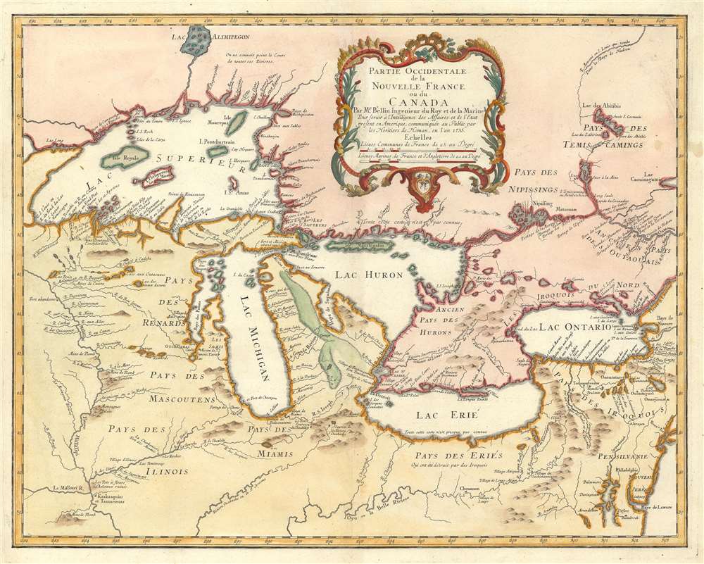 Partie Occidentale de la Nouvelle France ou du Canada. - Main View