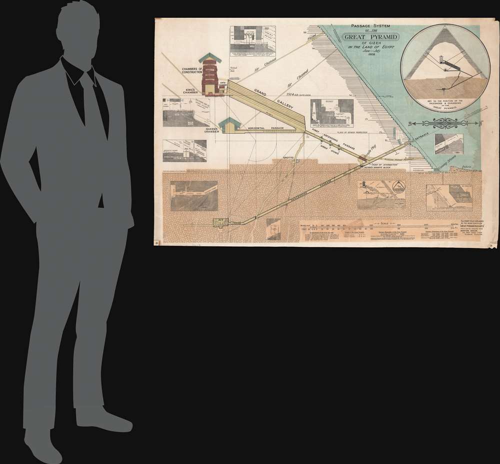 Passage System of the Great Pyramid of Giza in the Land of Egypt June - July 1909. - Alternate View 1