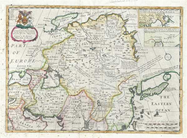 A new map of Great Tartary, and China : with the adjoyning Parts of Asia. - Main View