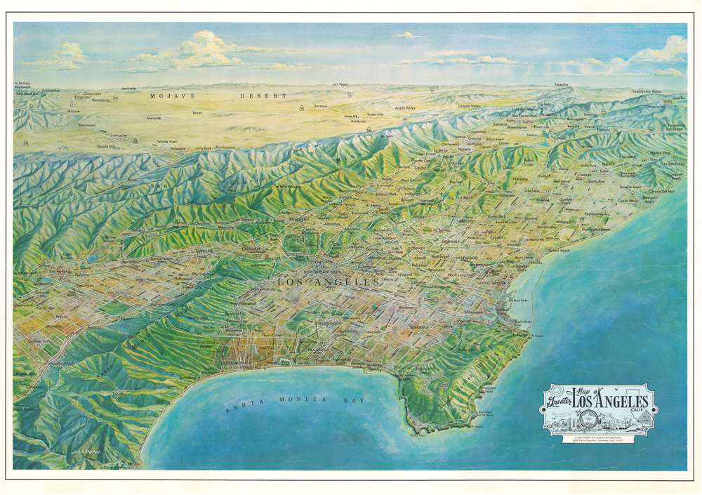 Map of Greater Los Angeles, Calif. - Main View