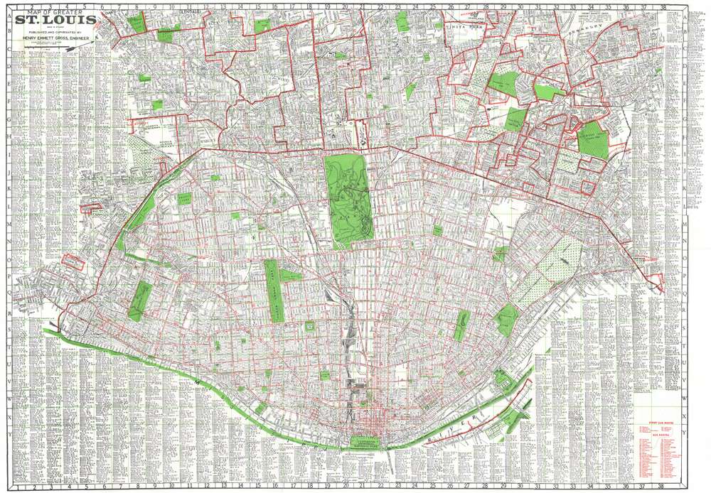 Map of Greater St. Louis. - Main View