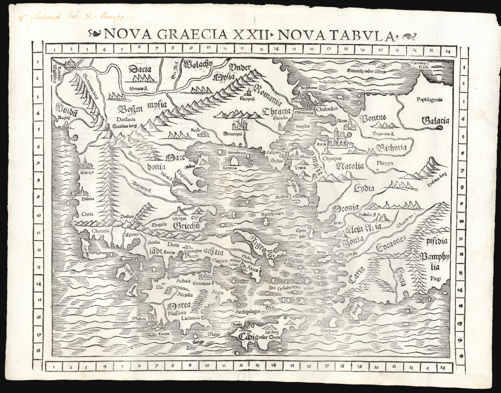 Nova Graecia XXII Nova Tabula. - Main View
