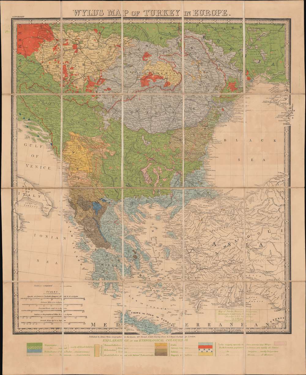 Wyld's Map of Turkey in Europe. - Main View