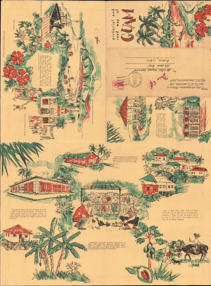 Island of Guam. / pictorial and road map of Guam. - Alternate View 1