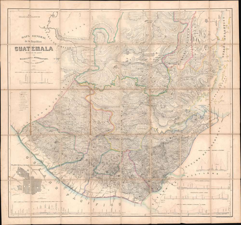 Mapa General de la Republic de Guatemala. - Main View