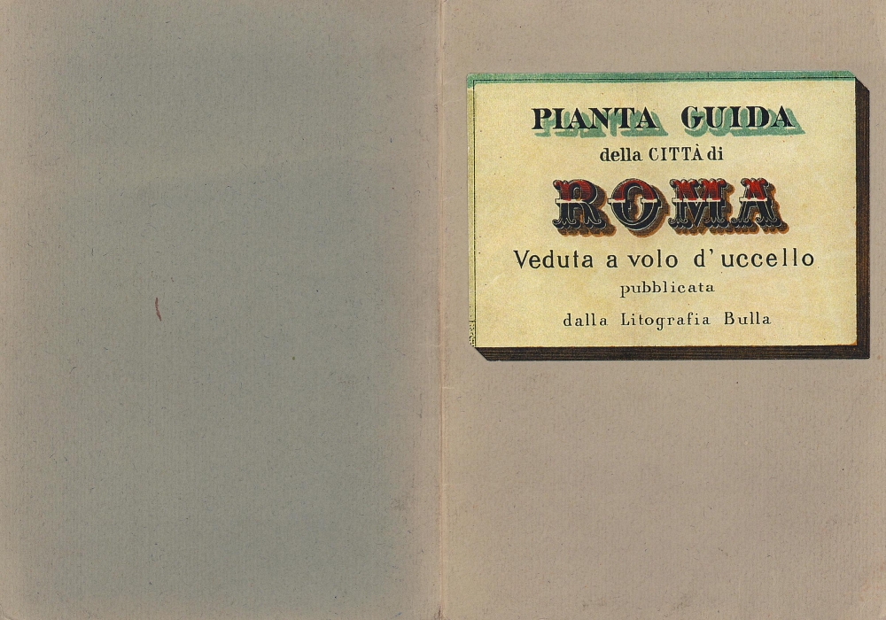 Pianta Guida della Città di Roma: Veduta a volo d'uccello. - Alternate View 1