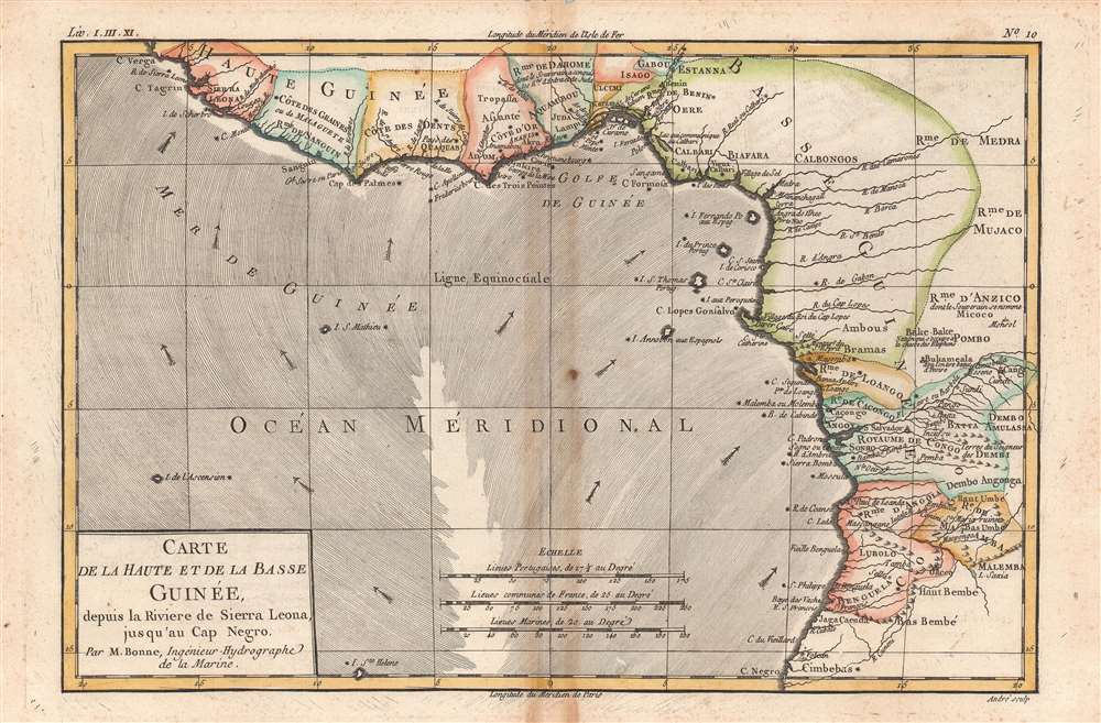 Carte de la Haute et de la Basse Guinee. - Main View