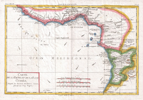 Carte De La Haute Et De La Basse Guinee - Main View