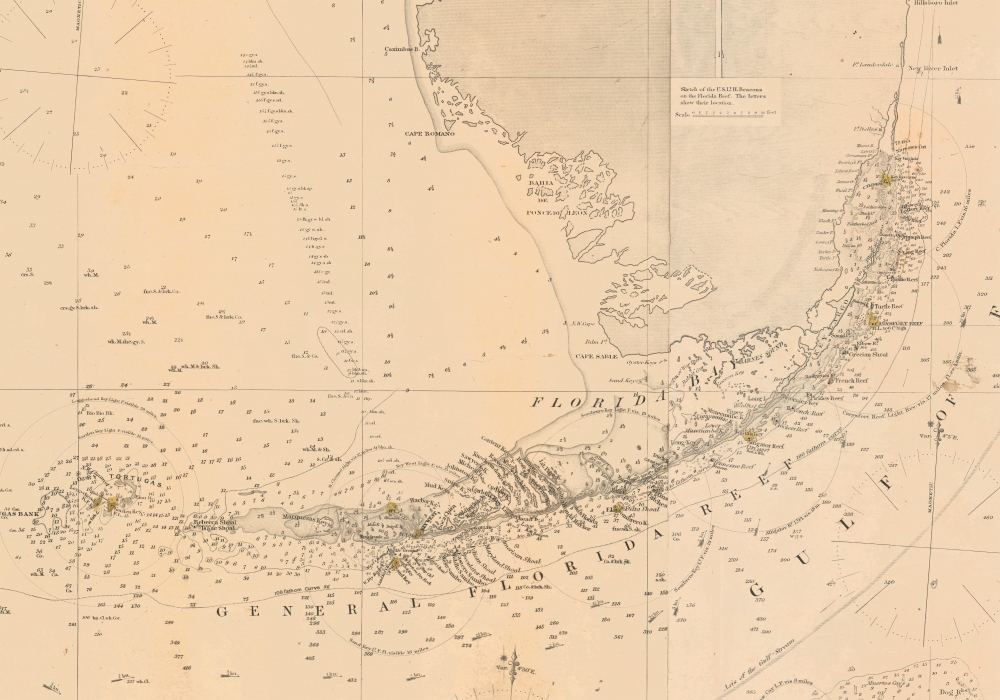 The Bahama Banks and Gulf of Florida, Sheet 1. - Alternate View 2