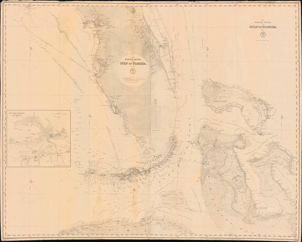 The Bahama Banks and Gulf of Florida, Sheet 1. - Main View