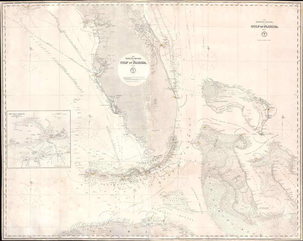 The Bahama Banks and Gulf of Florida, Sheet 1. - Main View