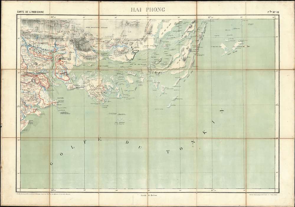 Hai Phong. /  Carte de L'Indo-Chine. - Main View