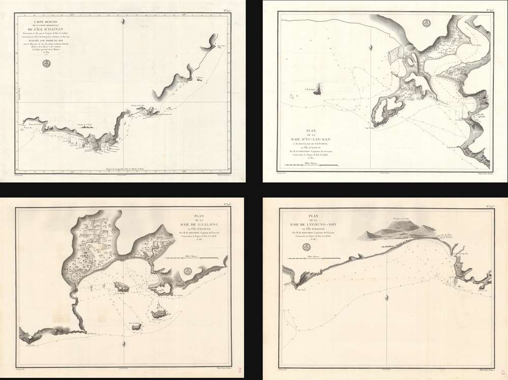 Carte réduite de la Partie Méridionale de l'Île d'Hainan... - Main View