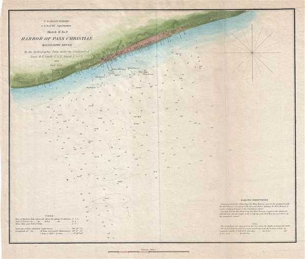 Sketch H No. 9 Harbor of Pass Christian Mississippi Sound. - Main View